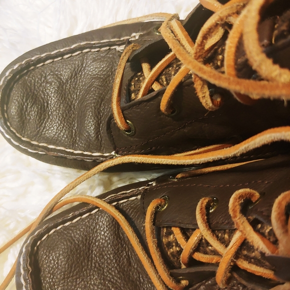 Sperry brown leather lace up tall boot sz 8 - Picture 4 of 16